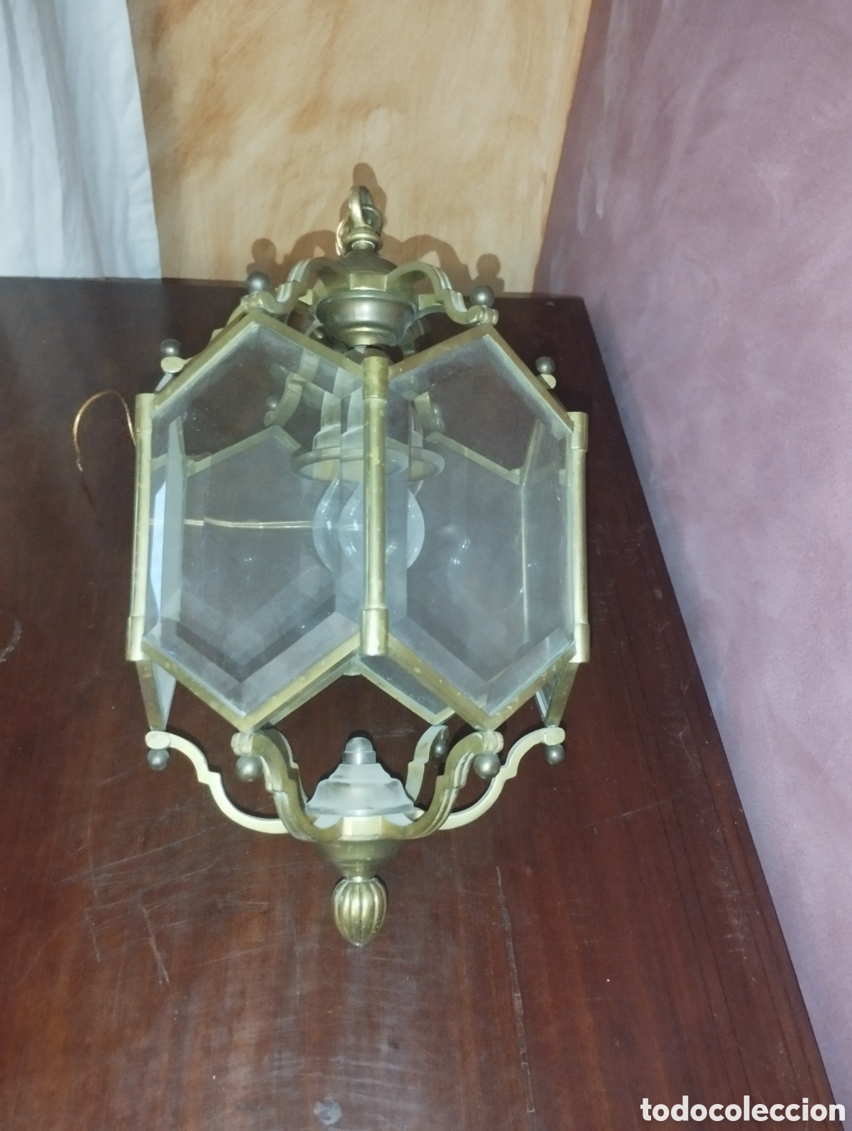 Antig&uuml;edades: Farol de bronce antiguo - Foto 2