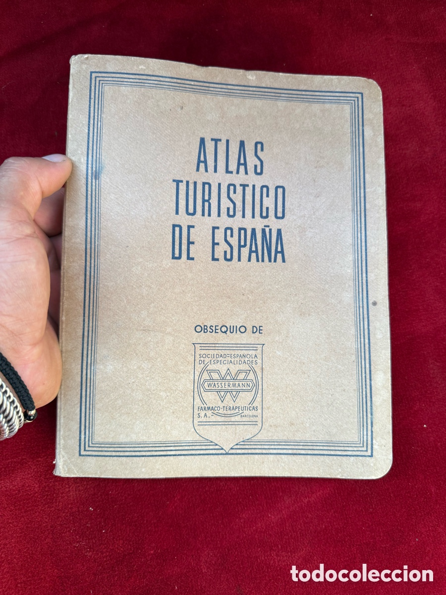 Antig&uuml;edades: Antiguo atlas turistico de Espa&ntilde;a con carteles!Wassermann!