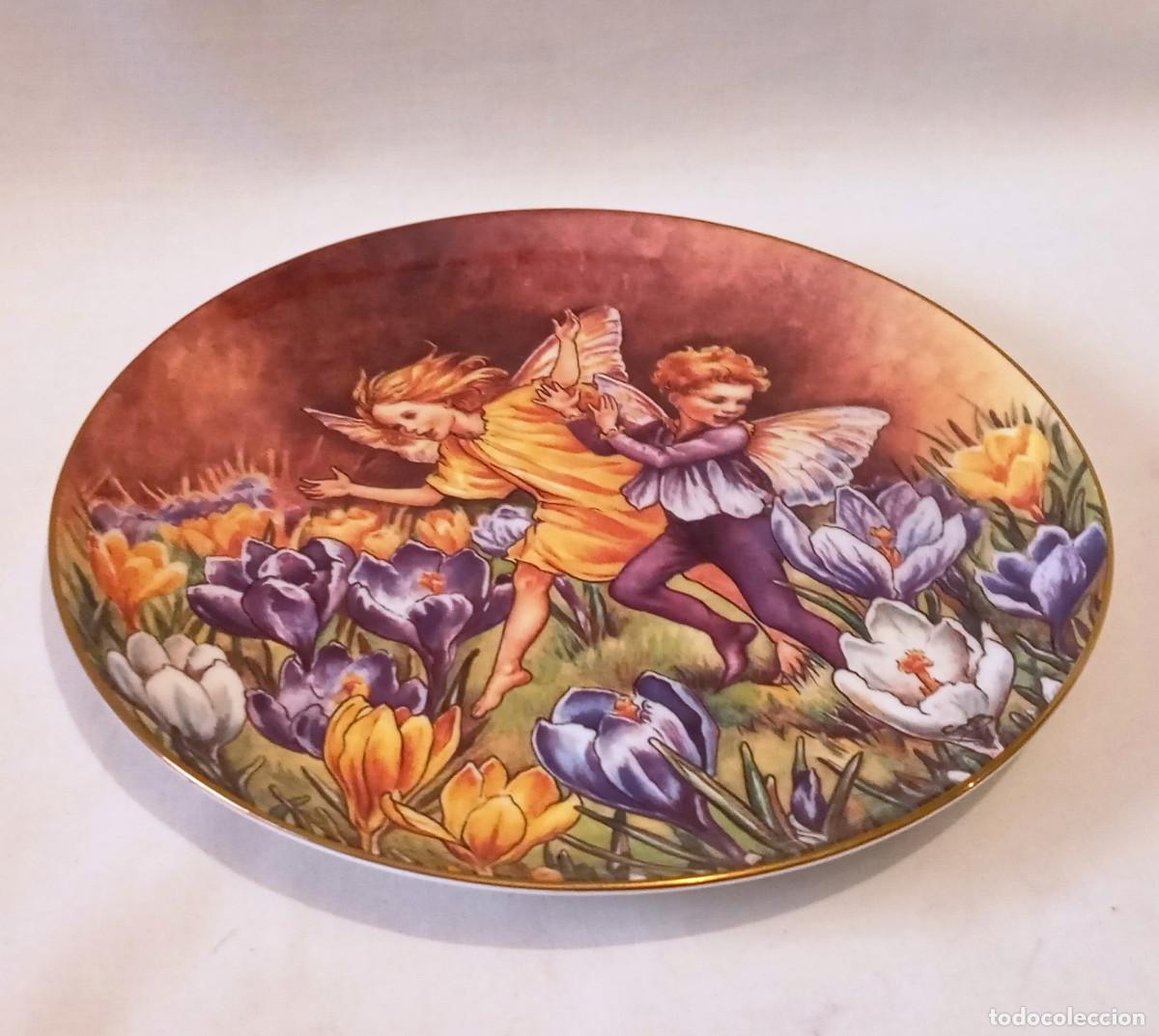 Antig&uuml;edades: Plato decorativo &rdquo;The Crocus Fairy&rdquo;