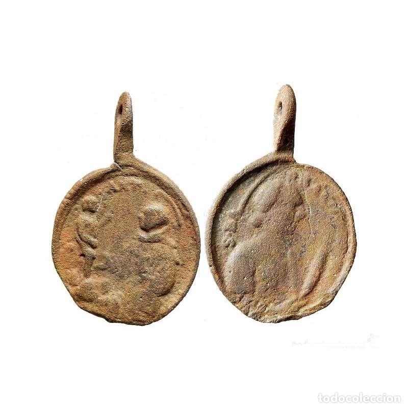 Antig&uuml;edades: Antigua Medalla Religiosa, siglo XVIII. 942-M