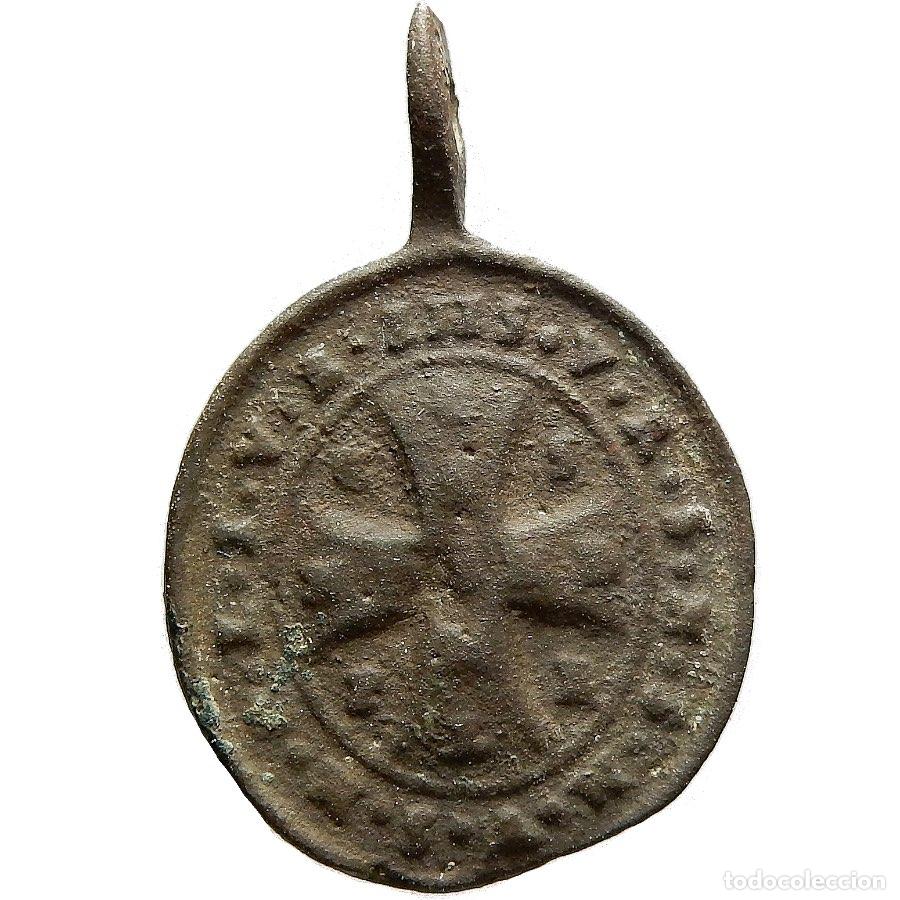 Antig&uuml;edades: Medalla. San Benedicto, siglo XVII. 957-M