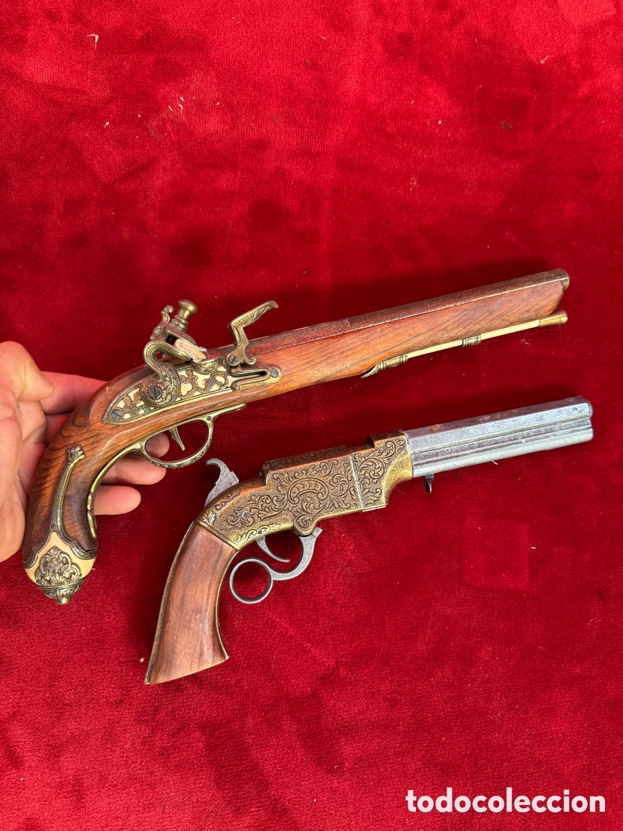 Antiquit&auml;ten: Lote de dos pistolas decorarativas(Replicas)!