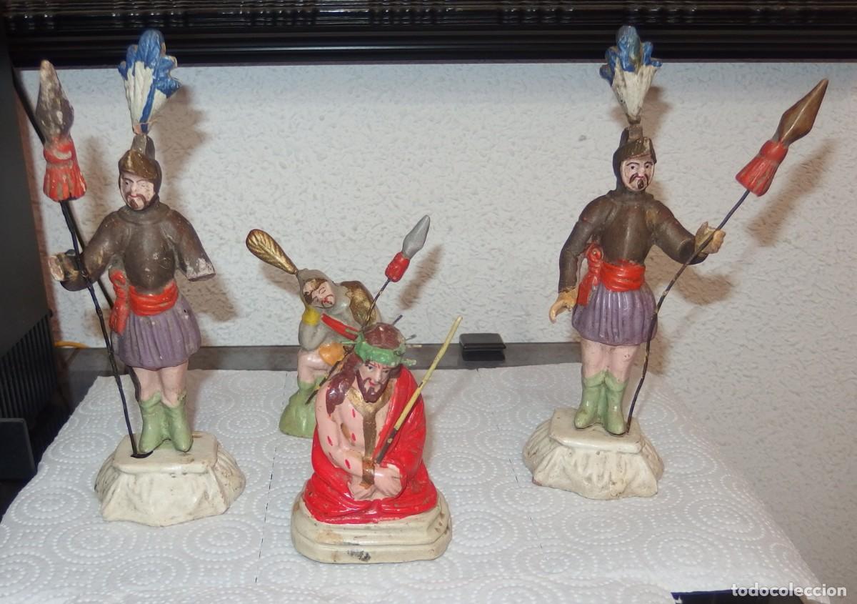 Antig&uuml;edades: ESCENA VIA CRUCIS,CRISTO FLAGELADO CON ROMANOS,TERRACOTA,FINALES DEL SIGLO XIX
