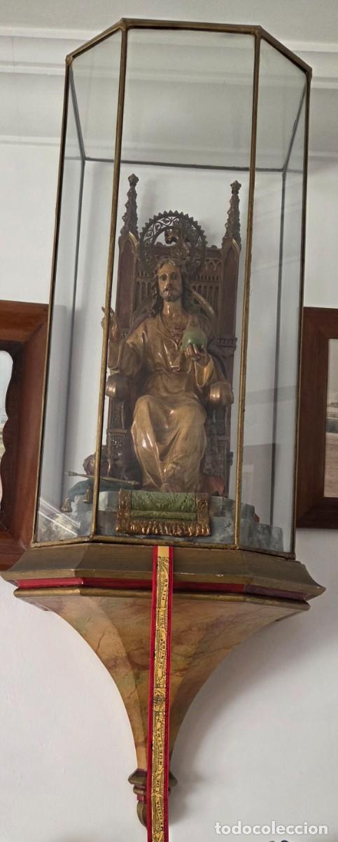 Antig&uuml;edades: Jesucristo entronizado Olot (sagrado corazon de Jesus)