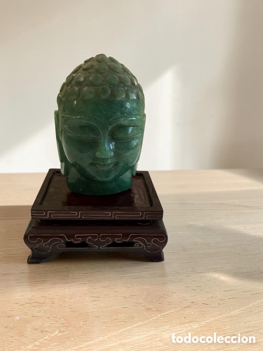 Antig&uuml;edades: Cabeza de Buda de jade