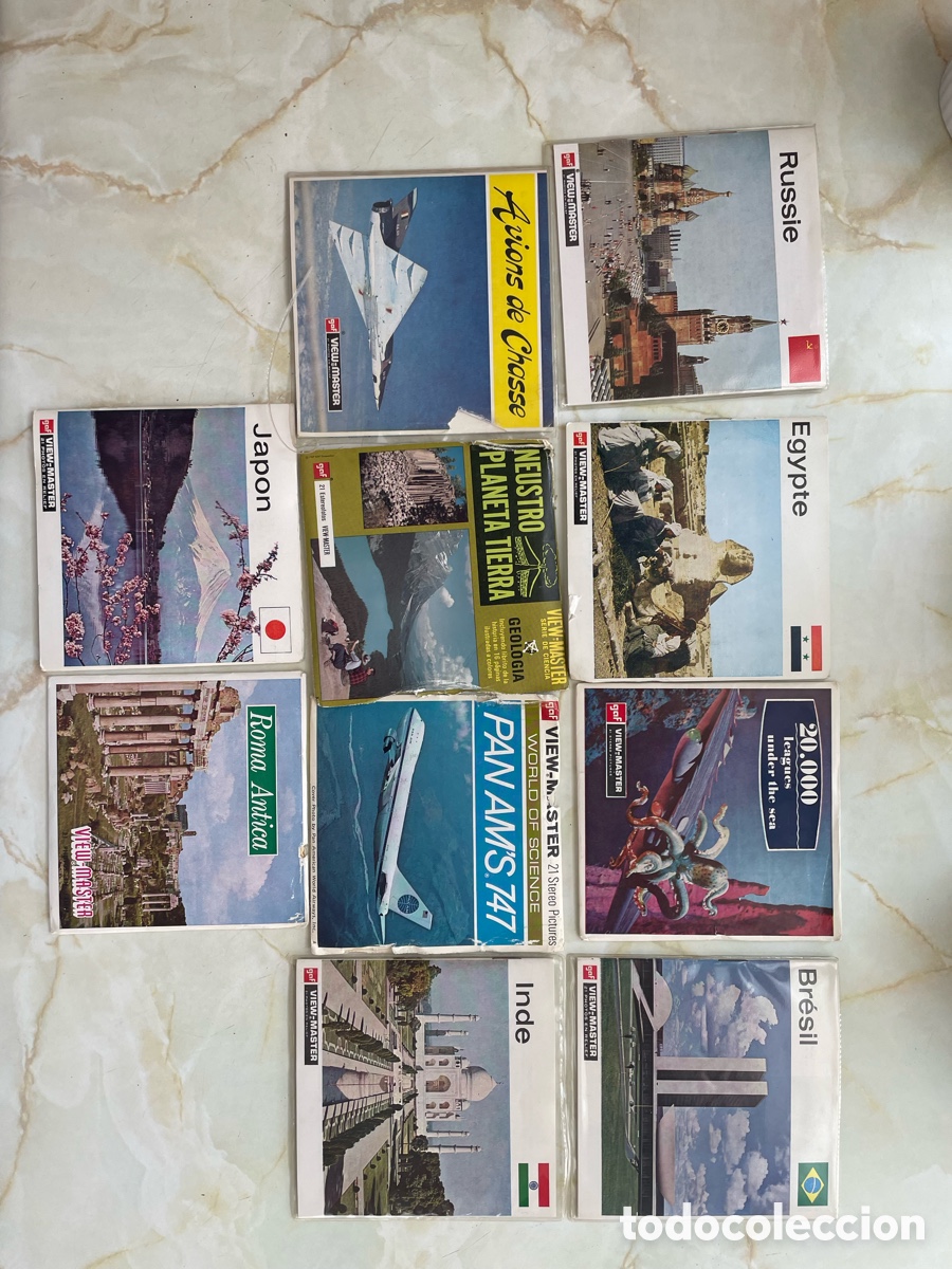 Antig&uuml;edades: View M&aacute;ster y 10 sobres tem&aacute;ticos con discos - Foto 2