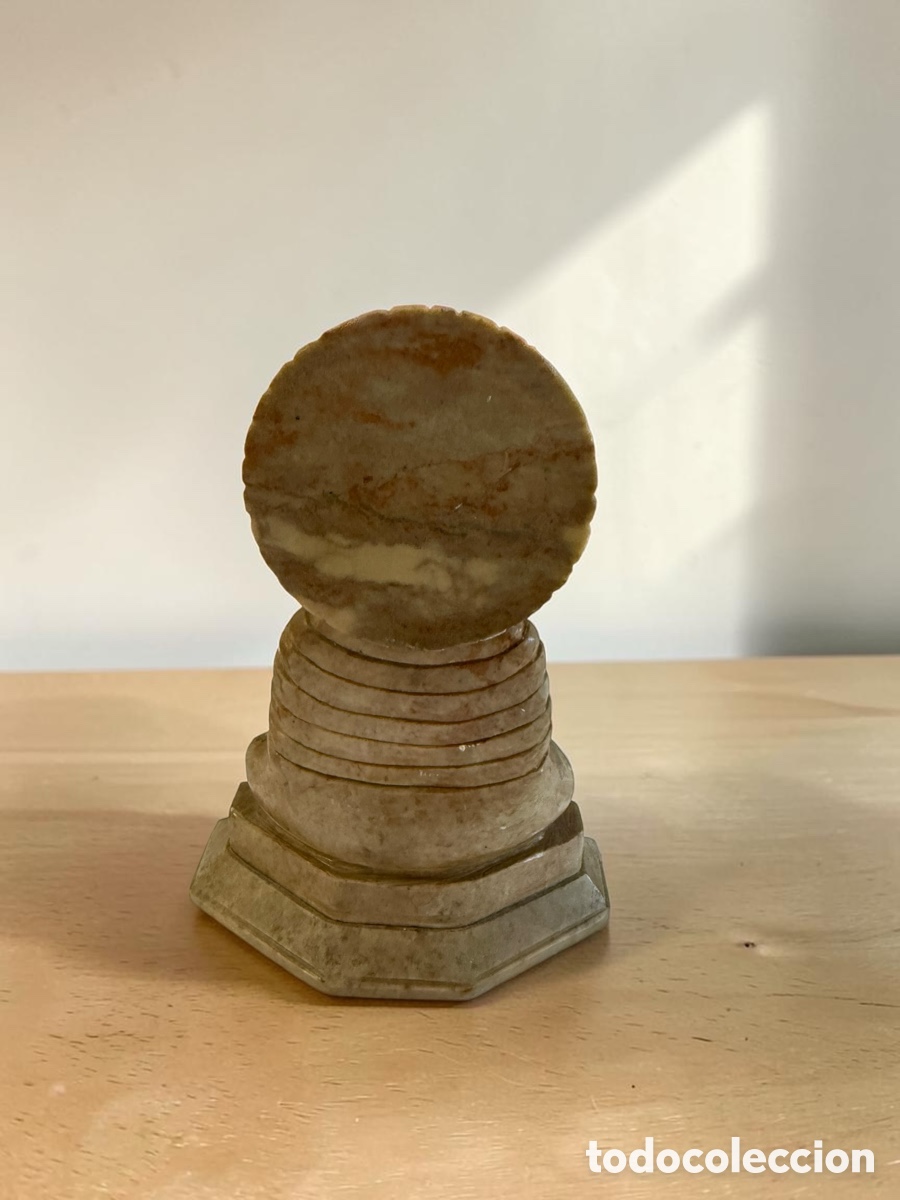 Antig&uuml;edades: Buda de marmol 16 cm - Foto 3