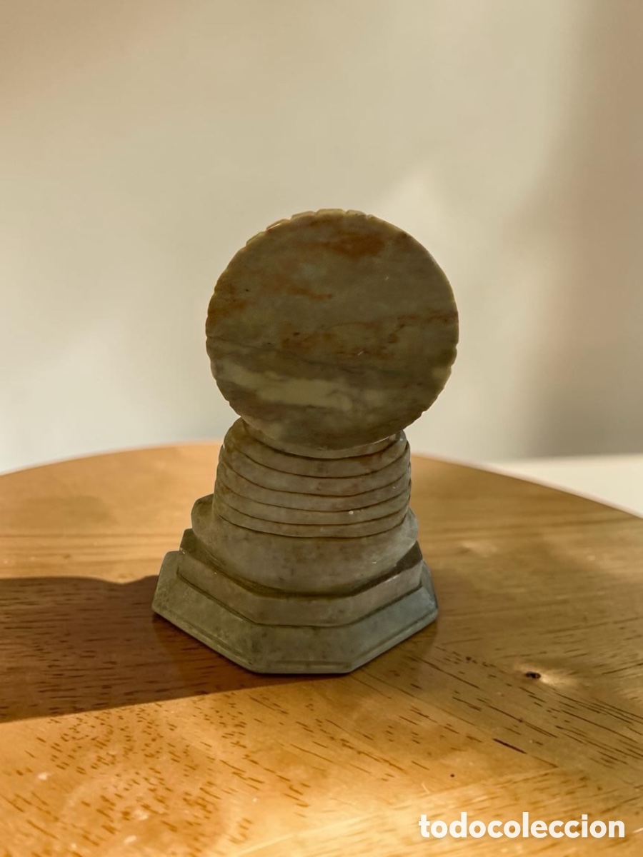 Antig&uuml;edades: Buda de marmol 16 cm - Foto 6