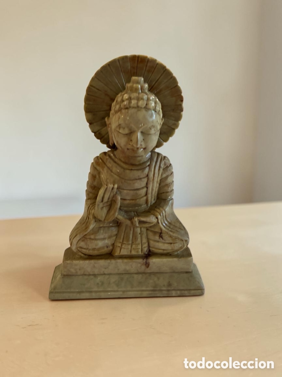 Antig&uuml;edades: Buda de marmol 16 cm - Foto 1