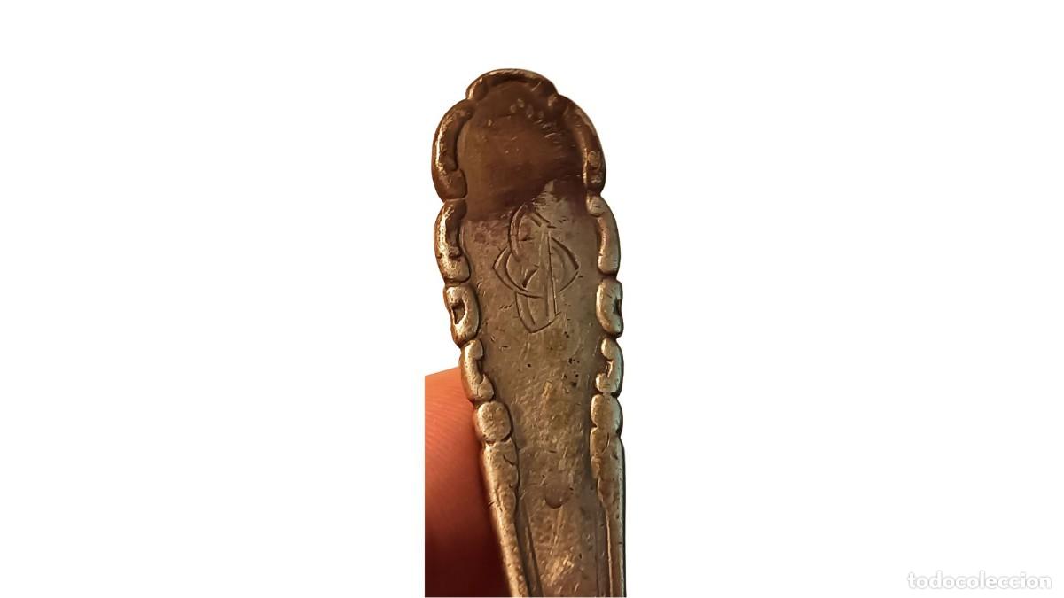 Oggetti Antichi: Cuchara Victoriana Holandesa de Plata - Maastricht c. 1800-1900 - Plata Ley 0.945 - Contraste Estrel