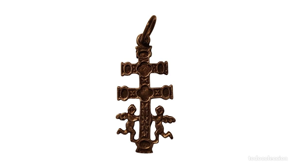 Oggetti Antichi: Cruz de Caravaca Antigua - Plata - A&ntilde;o 1975