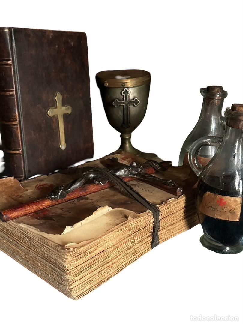 Antig&uuml;edades: RARO Y MISTERIOSO EQUIPO RELIGIOSO FINALES DE 1800 - Foto 3