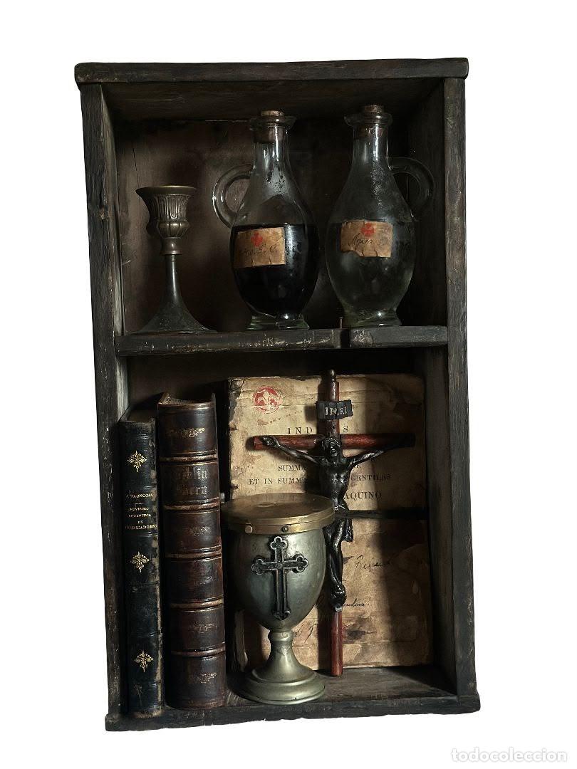 Antig&uuml;edades: RARO Y MISTERIOSO EQUIPO RELIGIOSO FINALES DE 1800 - Foto 7