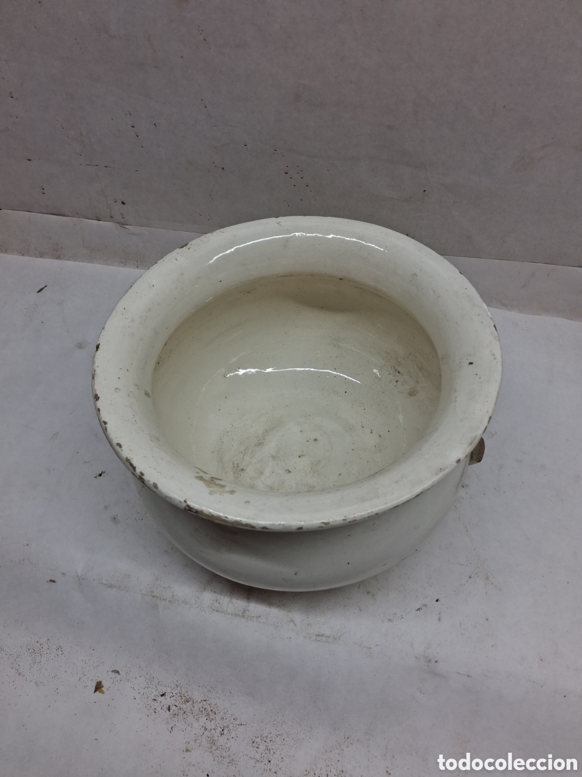 Antig&uuml;edades: orinal porcelana blanca - Foto 2