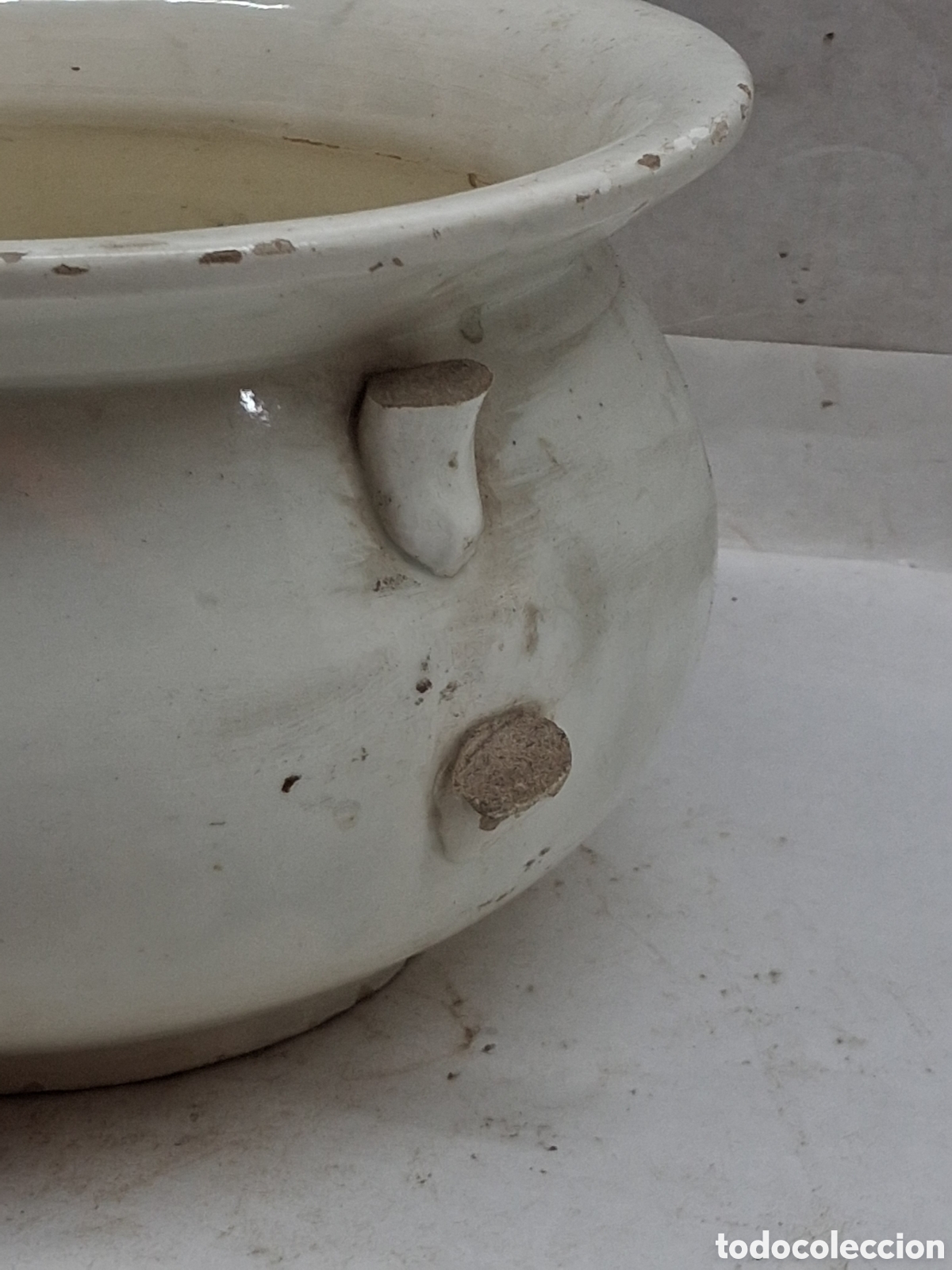 Antig&uuml;edades: orinal porcelana blanca - Foto 3