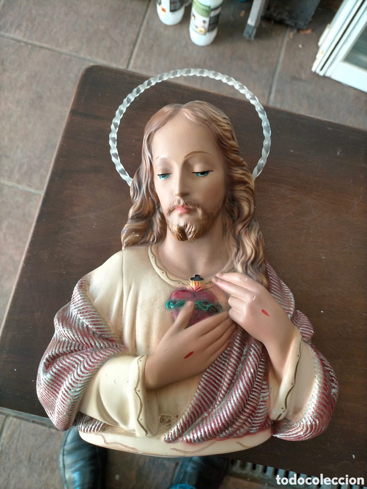 Antig&uuml;edades: BUSTO SAGRADO CORAZON JJ - Foto 1