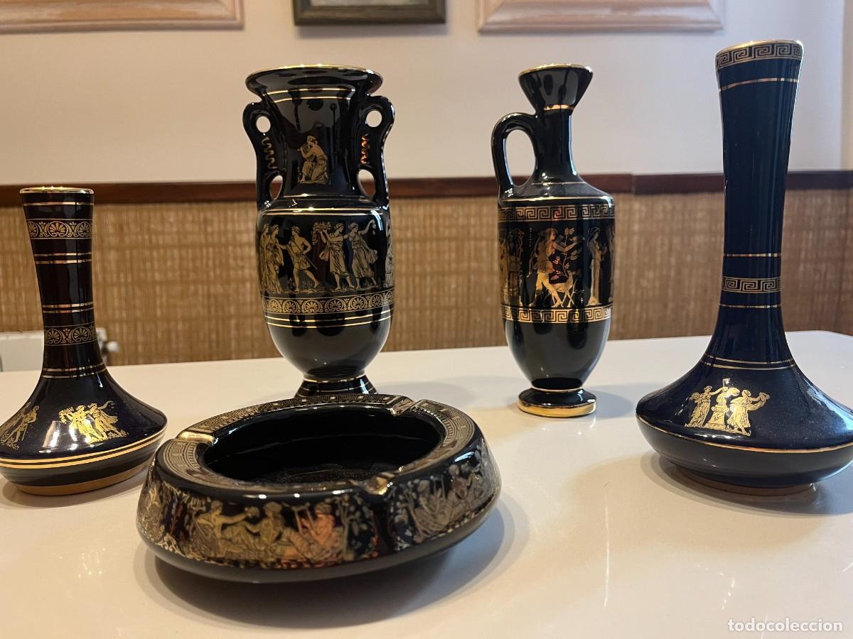 Antig&uuml;edades: CERAMICA GRIEGA BA&Ntilde;ADA EN ORO 24K