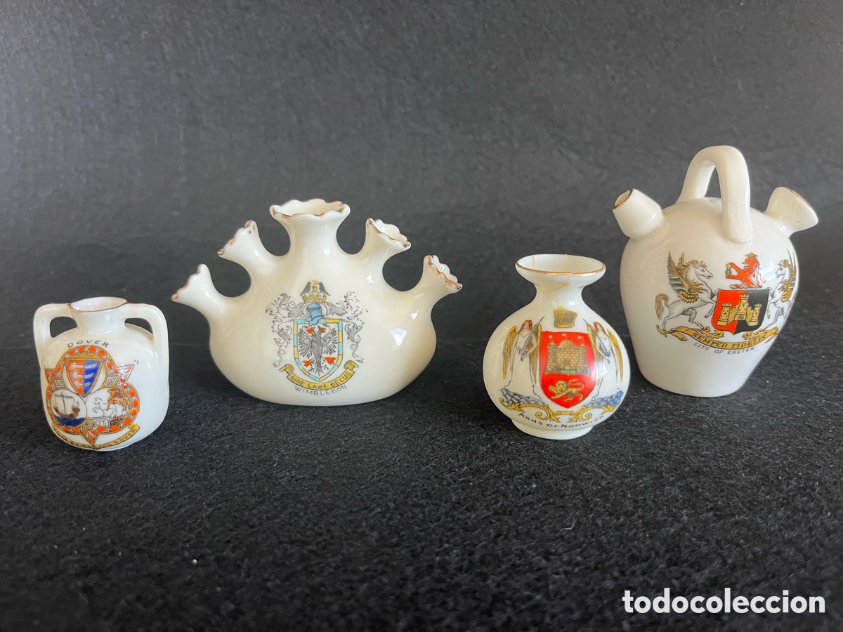 Antiguidades: Miniaturas porcelana CRESTED CHINA principios S XX