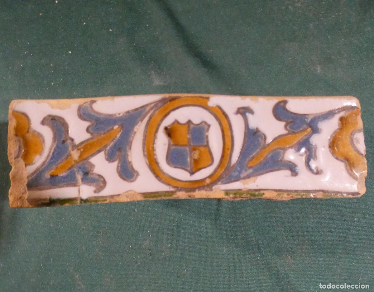 Antig&uuml;edades: Azulejo Espa&ntilde;ol, Toledo Alizar Cuerda seca siglo 16
