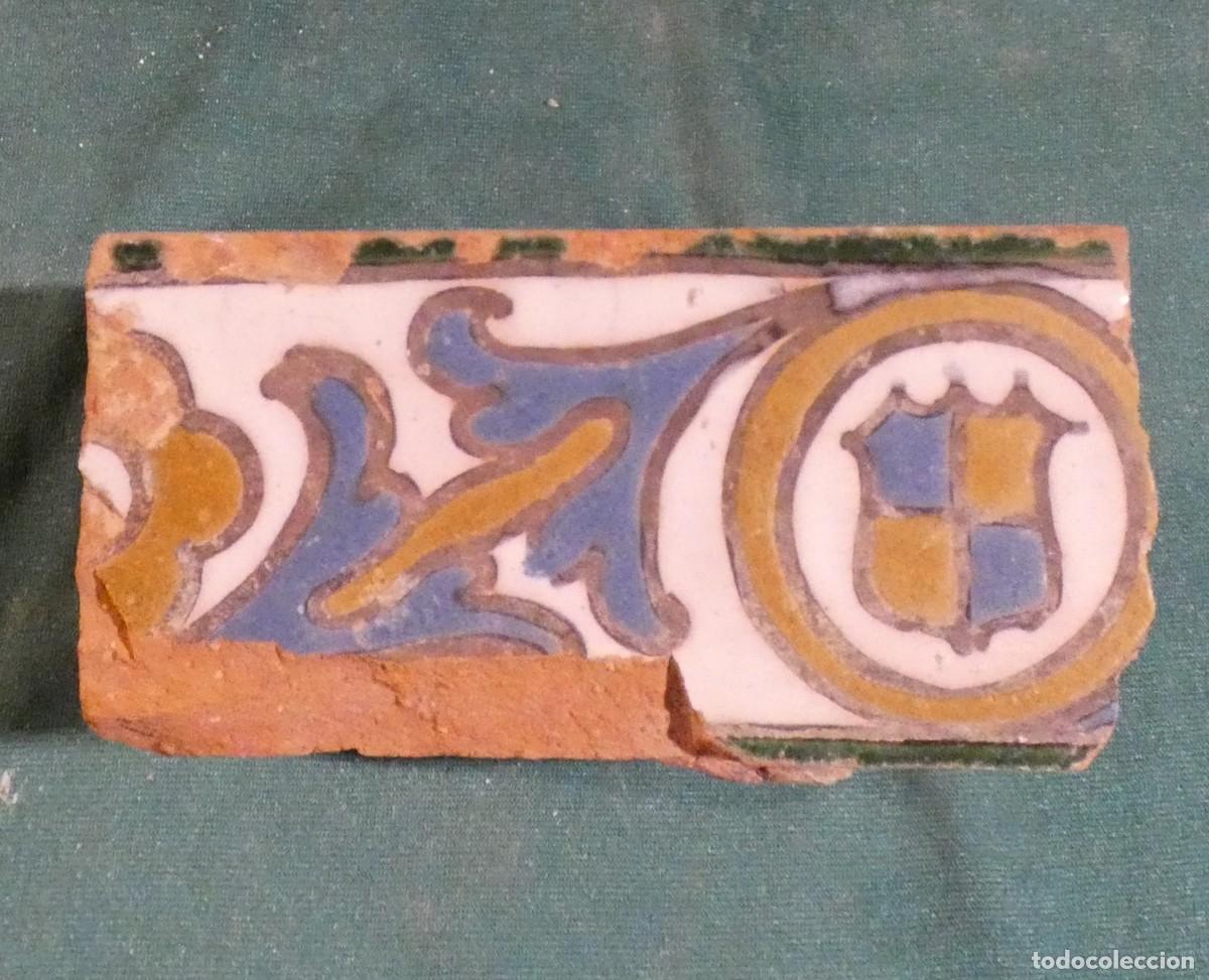 Antig&uuml;edades: Azulejo Espa&ntilde;ol, Toledo Alizar Cuerda seca siglo 16