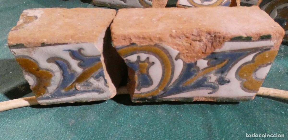 Antig&uuml;edades: Azulejo Espa&ntilde;ol, Toledo Alizar Cuerda seca siglo 16