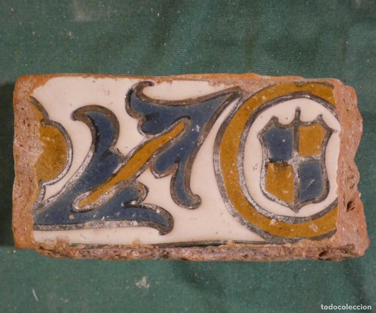 Antig&uuml;edades: Azulejo Espa&ntilde;ol, Toledo Alizar Cuerda seca siglo 16