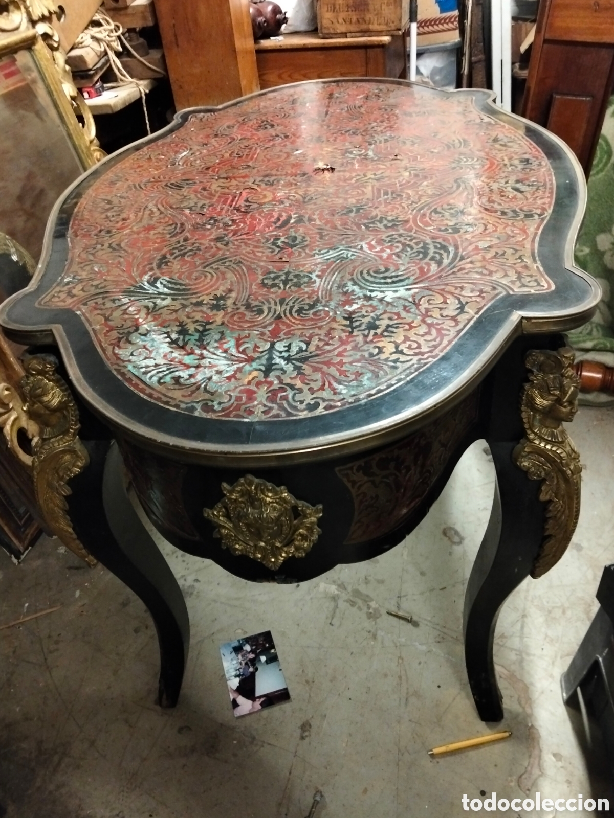 Antig&uuml;edades: Mesa Napole&oacute;n iii Boulle