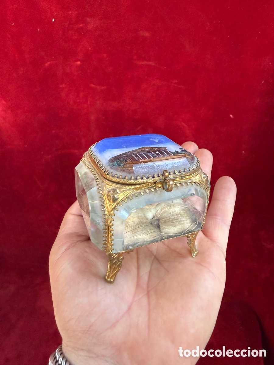 Antig&uuml;edades: Antiguo joyero porta relicarios siglo XIX!