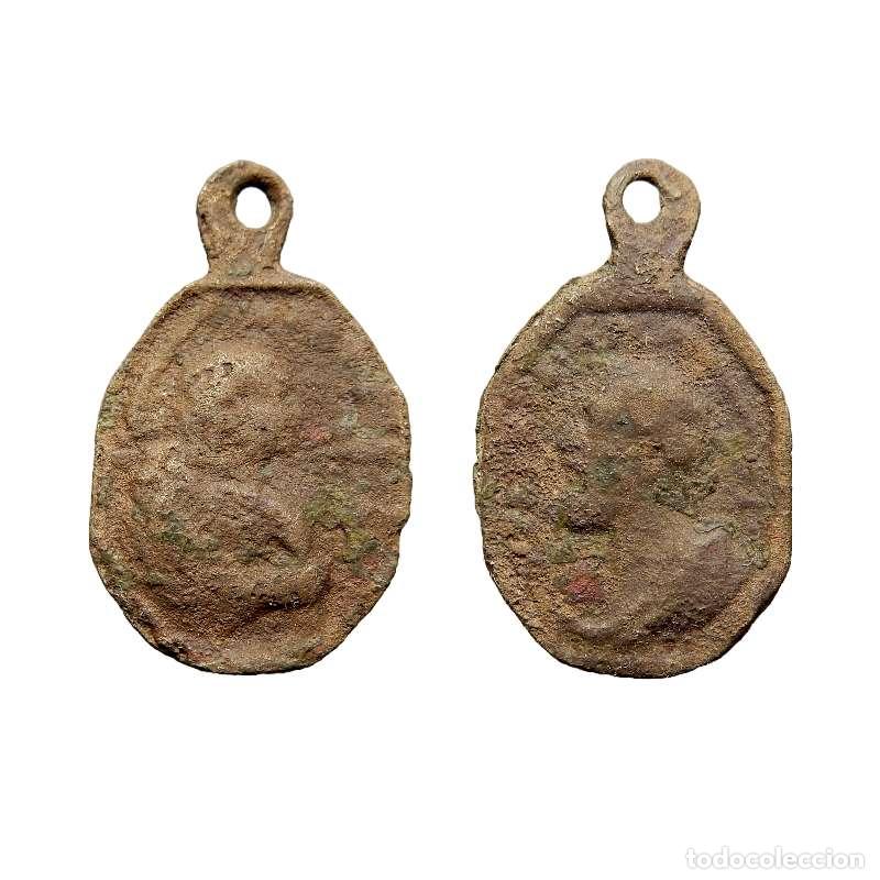 Antig&uuml;edades: Medalla religiosa en metal, siglo XVIII. 905-M
