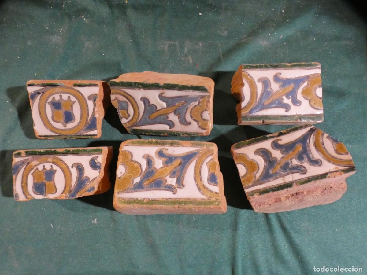 Antig&uuml;edades: Azulejo Espa&ntilde;ol, Toledo Alizar Cuerda seca siglo 16