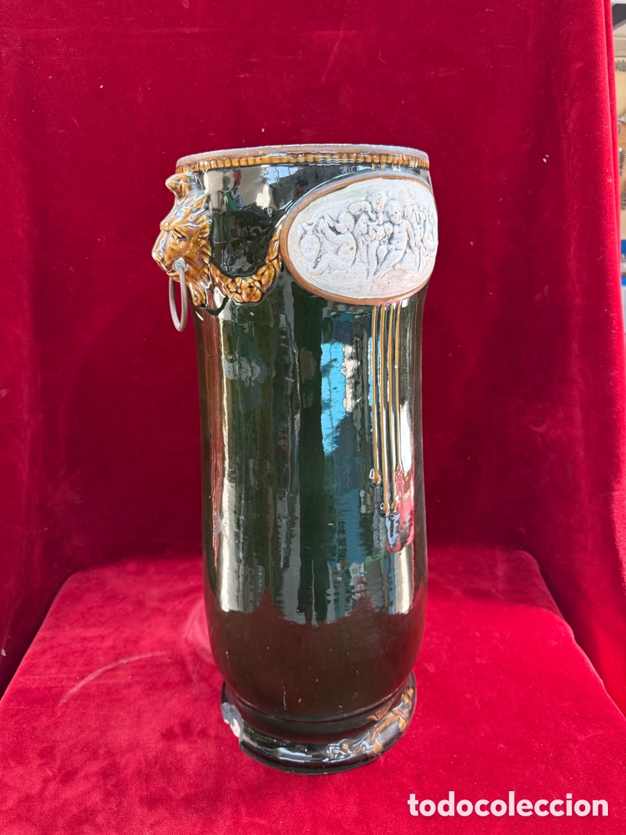 Antig&uuml;edades: Antiguo y gran jarron de ceramica!Siglo XIX