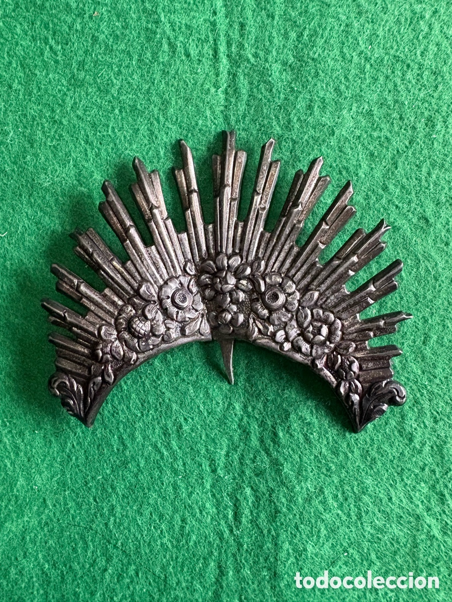 Antig&uuml;edades: PLATA DE LEY! ANTIGUA AUREOLA,RAFAGA,RESPLANDOR ,HALO ,POTENCIA, CORONA PARA VIRGEN