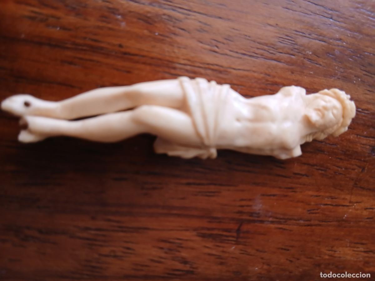 Antig&uuml;edades: Cristo marfil antiguo sin brazos - Foto 2