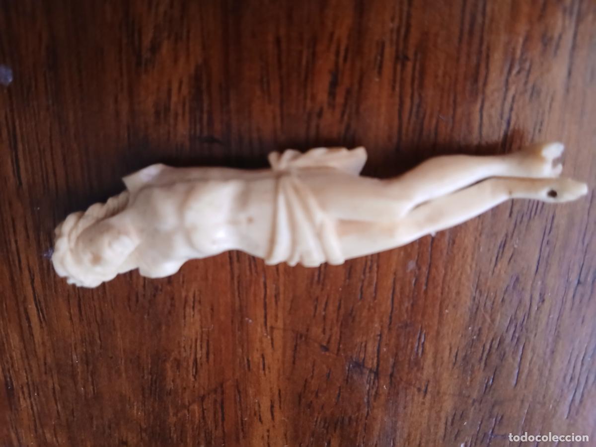 Antig&uuml;edades: Cristo marfil antiguo sin brazos - Foto 5