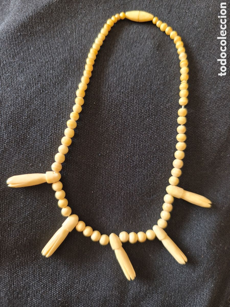 Antig&uuml;edades: ANTIGUO COLLAR DE MARFIL