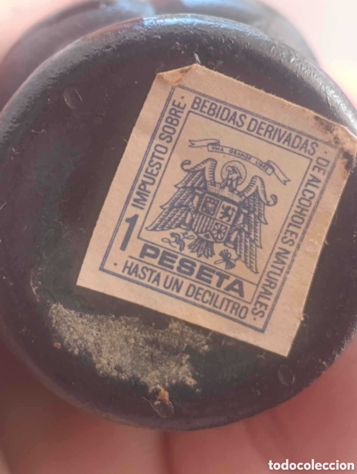 Antig&uuml;edades: Botella antigua licor y con licor - Foto 4