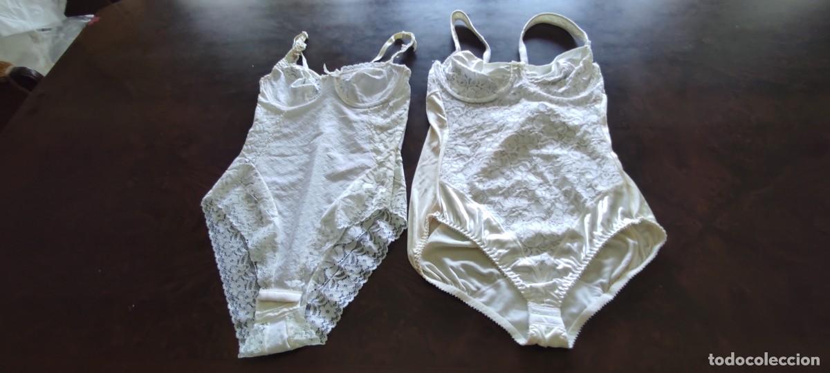 Antig&uuml;edades: LOTE 2 BODYS MOLDEADORES VINTAGE - LENCERIA A&Ntilde;OS 80(90 .
