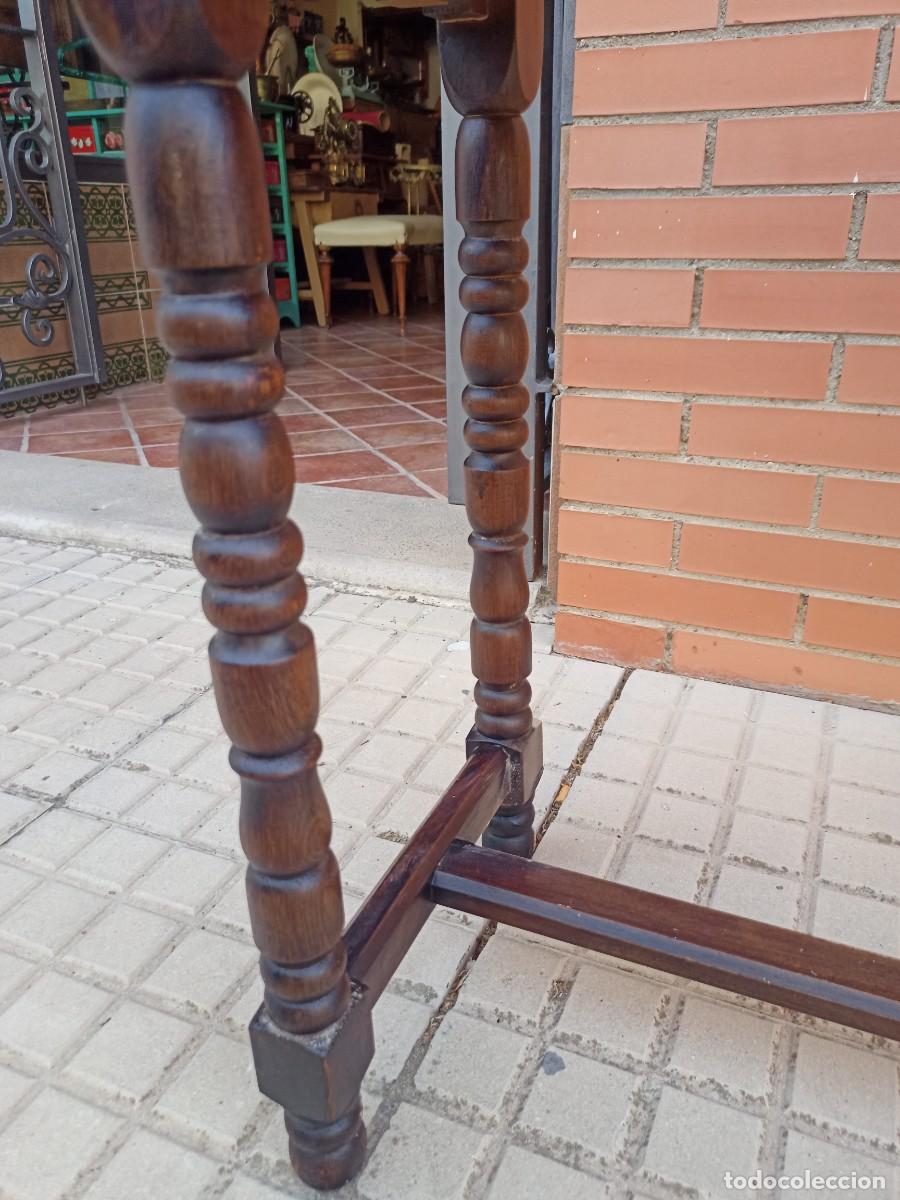Antig&uuml;edades: Taquill&oacute;n rustico en madera y m&aacute;rmol - Foto 4