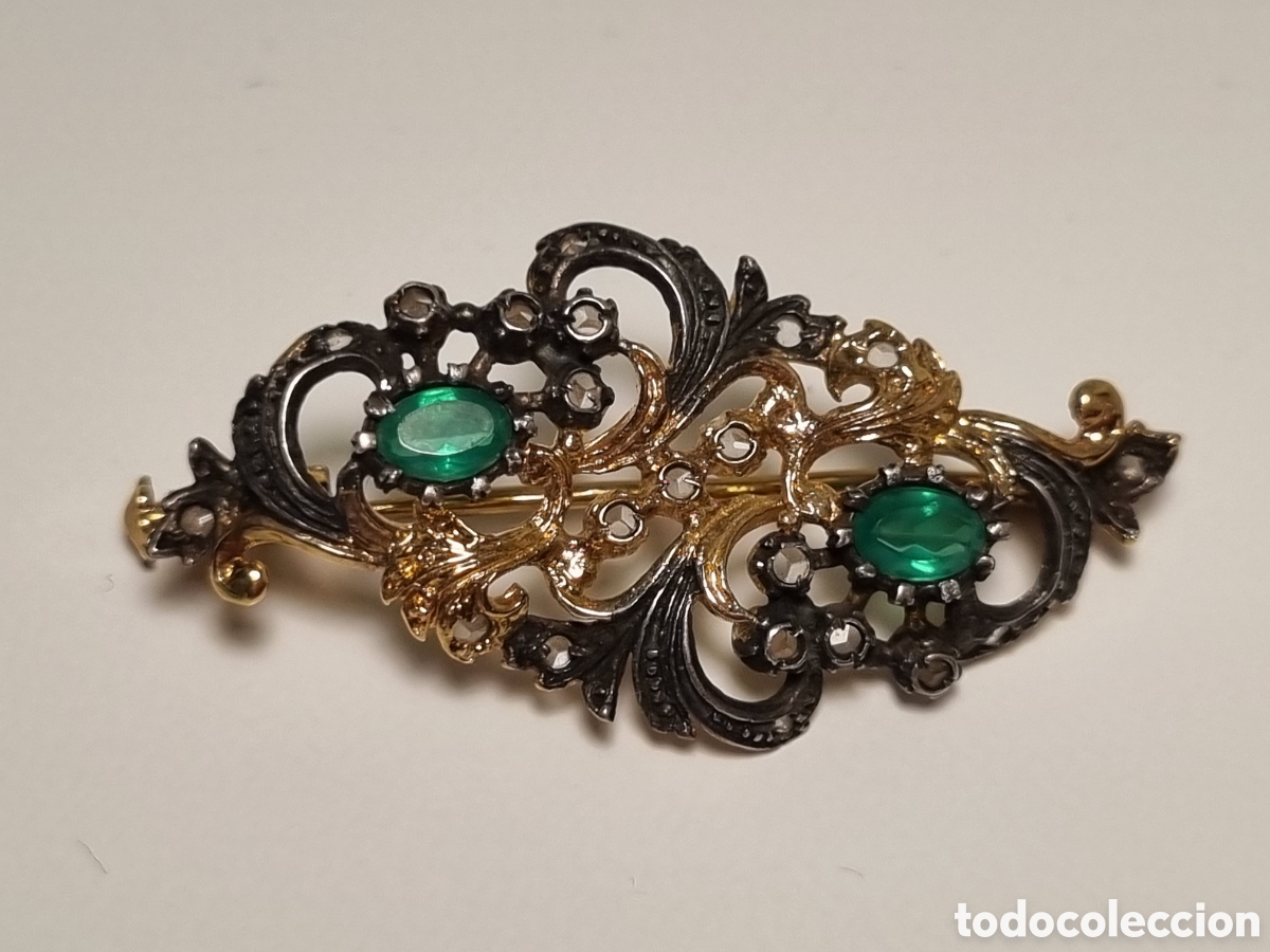 Antig&uuml;edades: Antiguo broche de bisuter&iacute;a