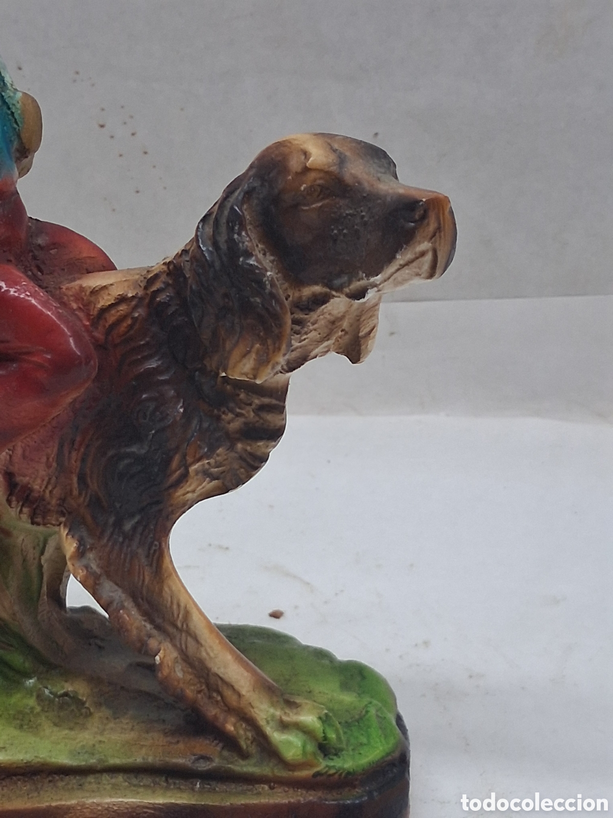 Antig&uuml;edades: Perro y ni&ntilde;o escayola - Foto 3