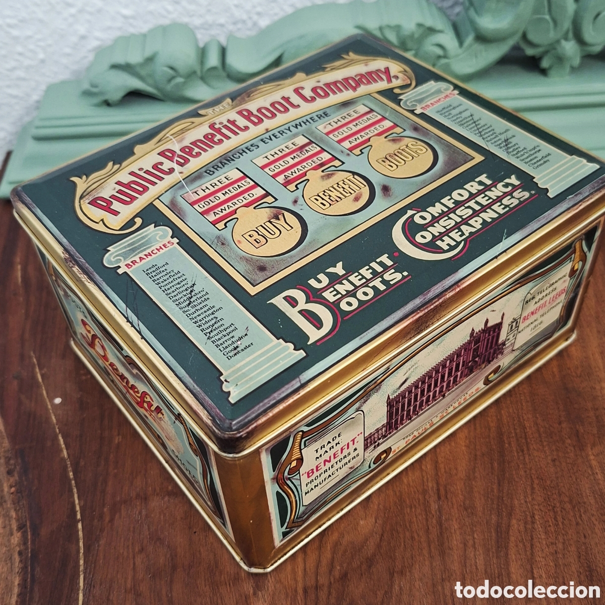 Antig&uuml;edades: Caja Met&aacute;lica A&ntilde;os 50