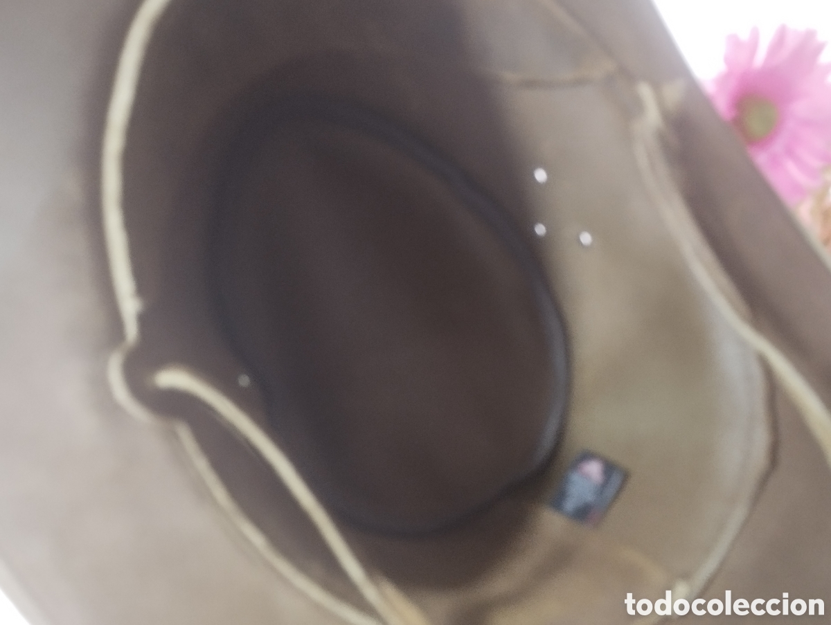 Antig&uuml;edades: Sombrero de cuero aut&eacute;ntico - Foto 10
