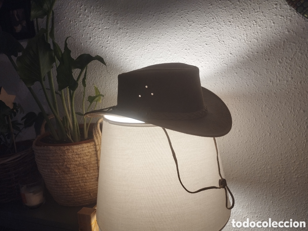 Antig&uuml;edades: Sombrero de cuero aut&eacute;ntico - Foto 12