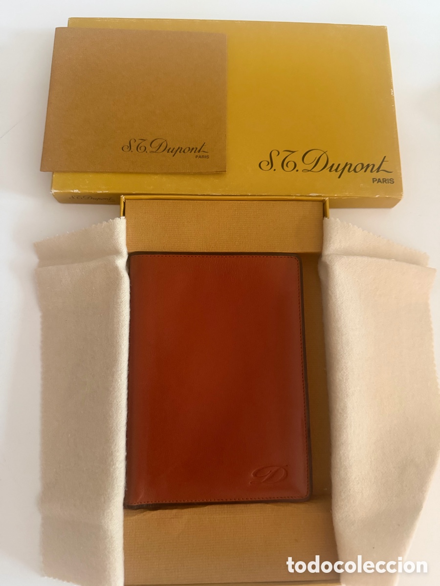 Antig&uuml;edades: S.T. Dupont Porta Documentos / Pasaporte Marr&oacute;n