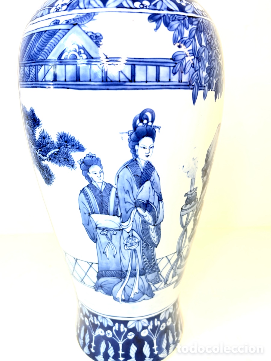 Antig&uuml;edades: Jarr&oacute;n Blue Mikado Pattern mediados S.XX - Foto 4