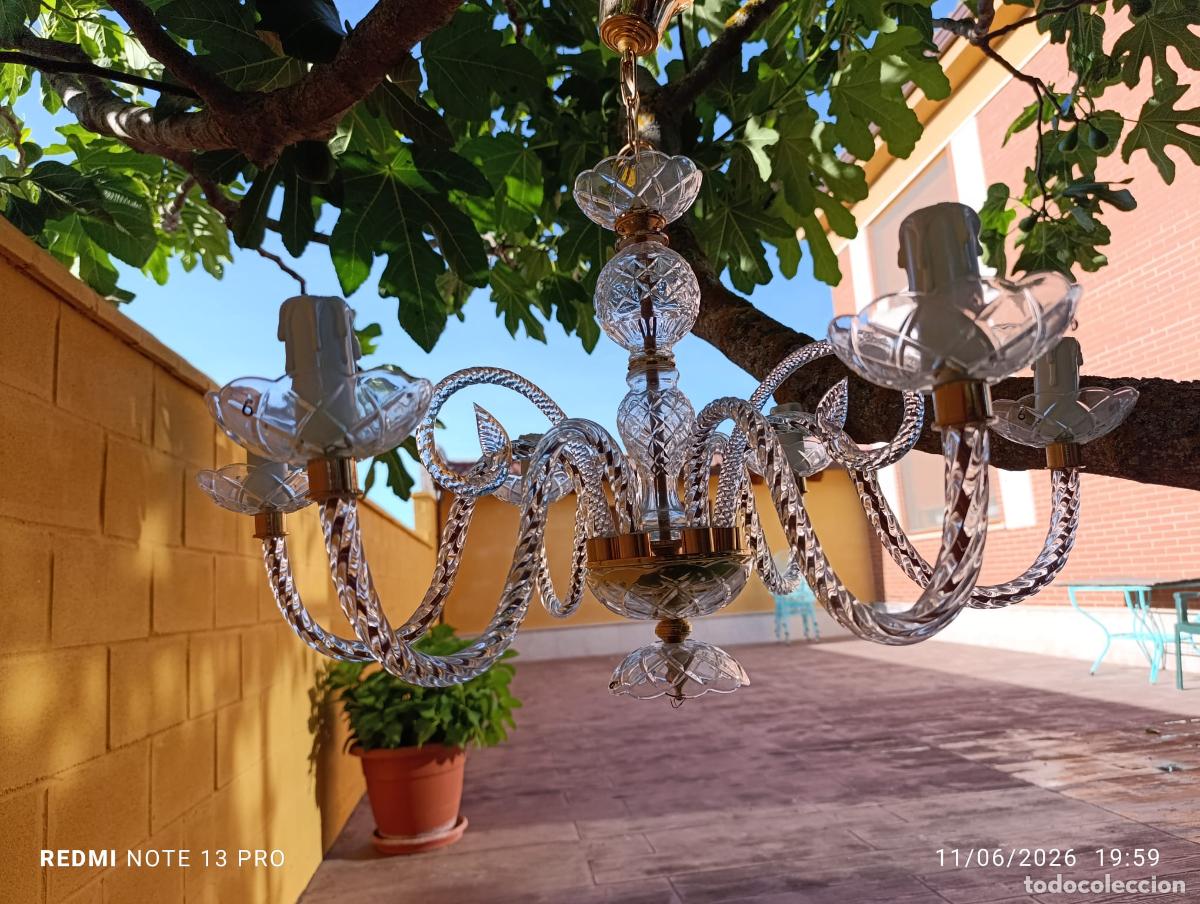 Antig&uuml;edades: PRECIOSA LAMPARA SEIS LUCES. - Foto 4