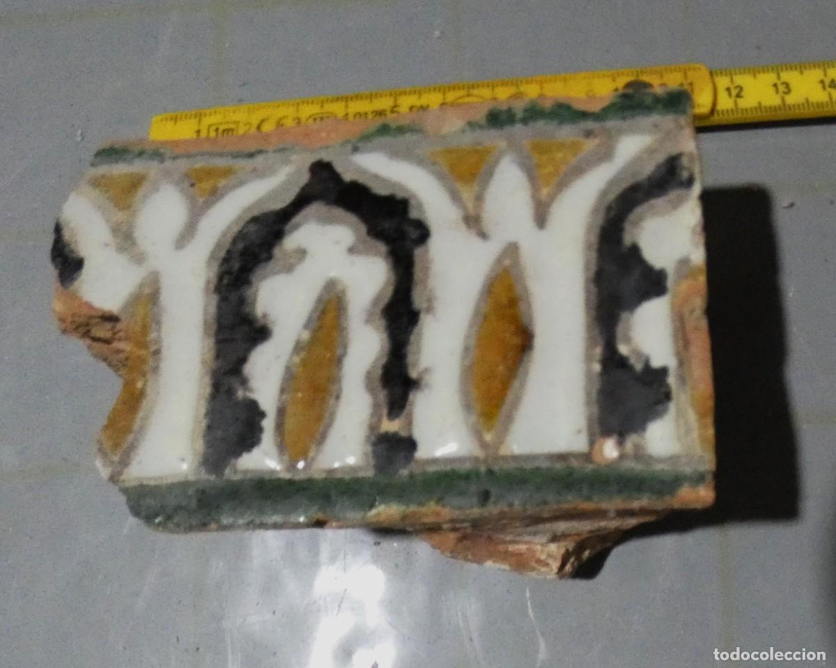 Oggetti Antichi: Azulejos Espa&ntilde;ol, Alizar, Cuerda seca, Toledo siglo 15