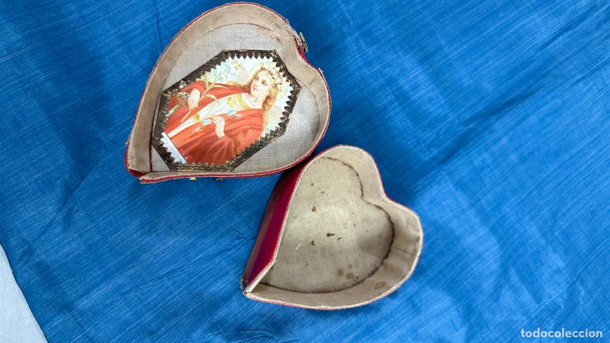 Antig&uuml;edades: Antiguo joyero de seda bordada - Foto 8