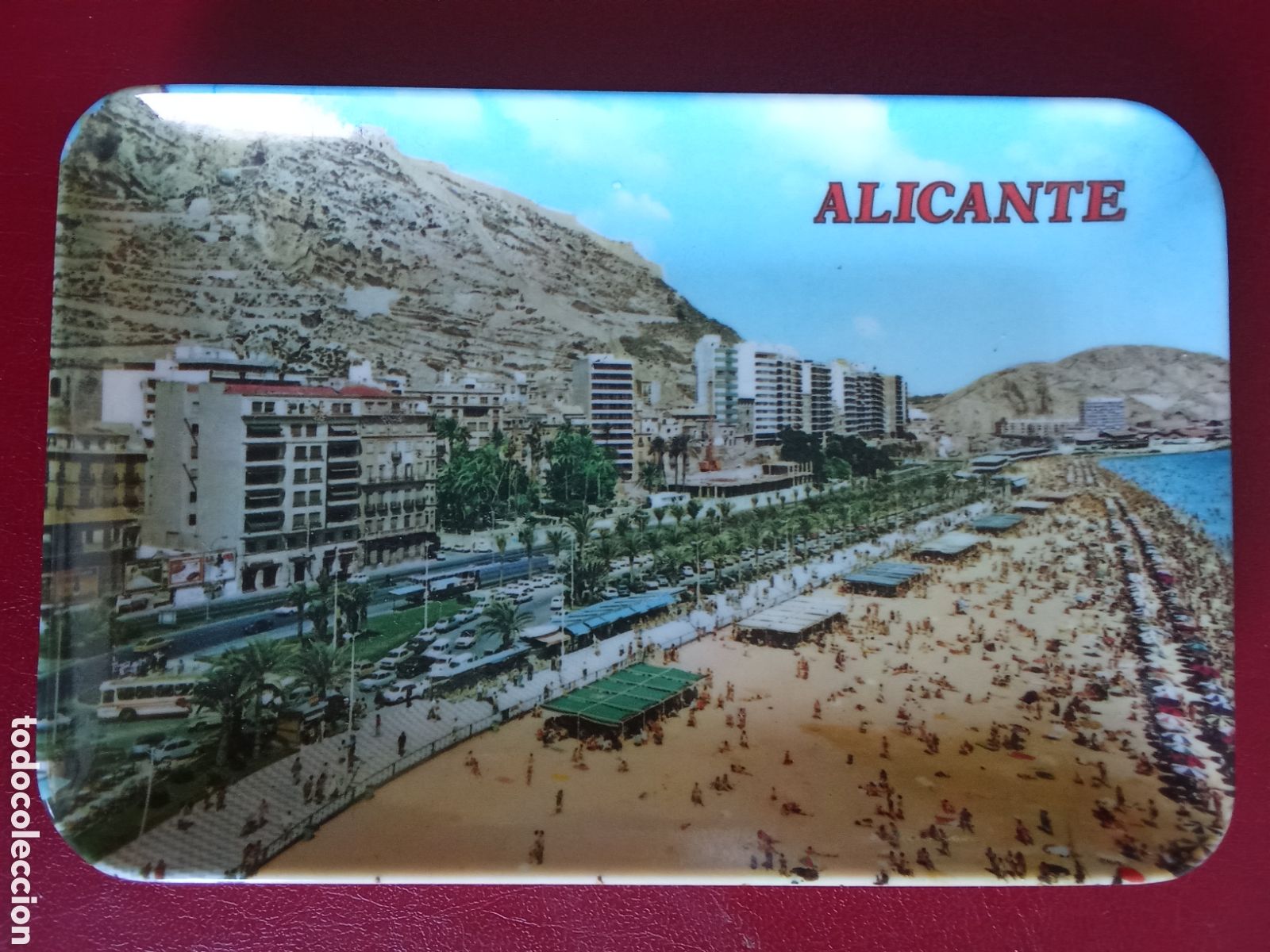 Antig&uuml;edades: Bandeja souvenir ALICANTE /Vacia bolsillos) JMJ