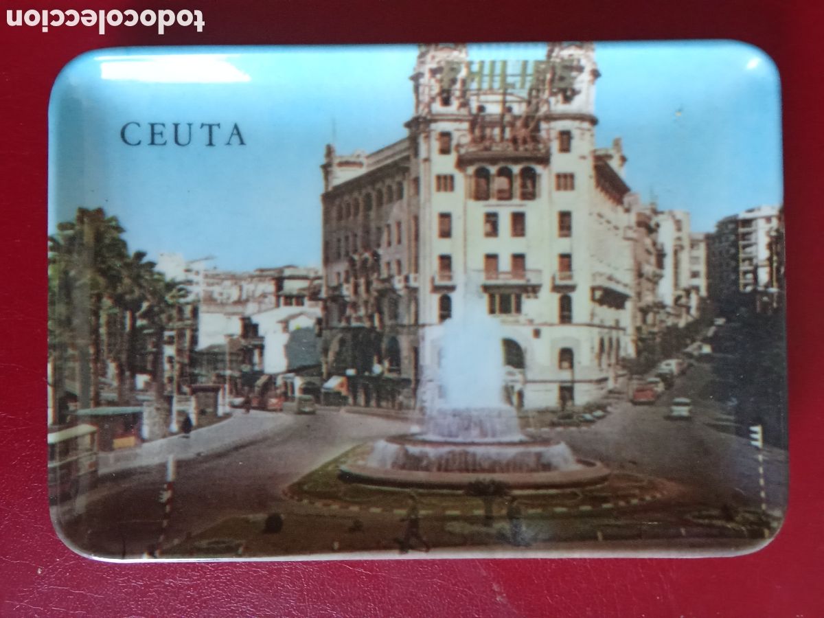 Antig&uuml;edades: Bandeja souvenir CEUTA /Vacia bolsillos) JMJ